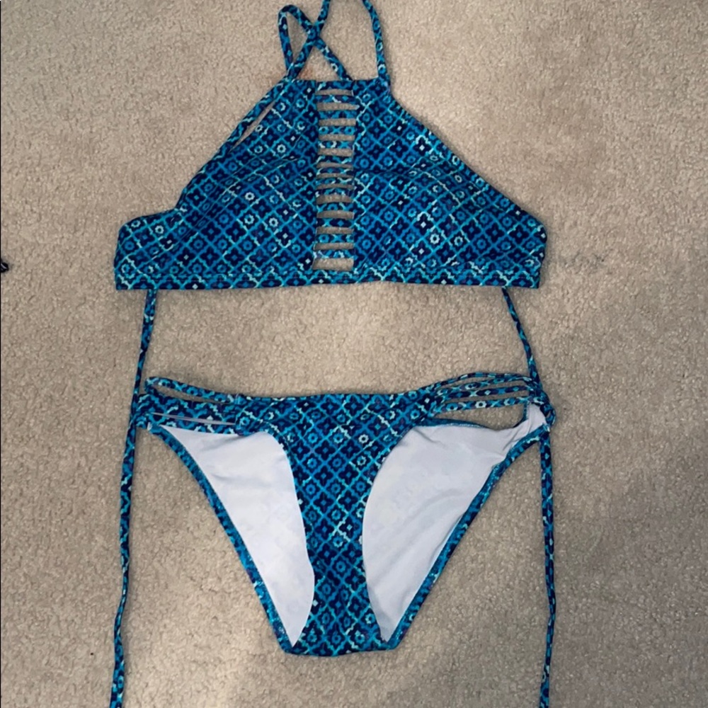 Blue Cupshe Two Piece